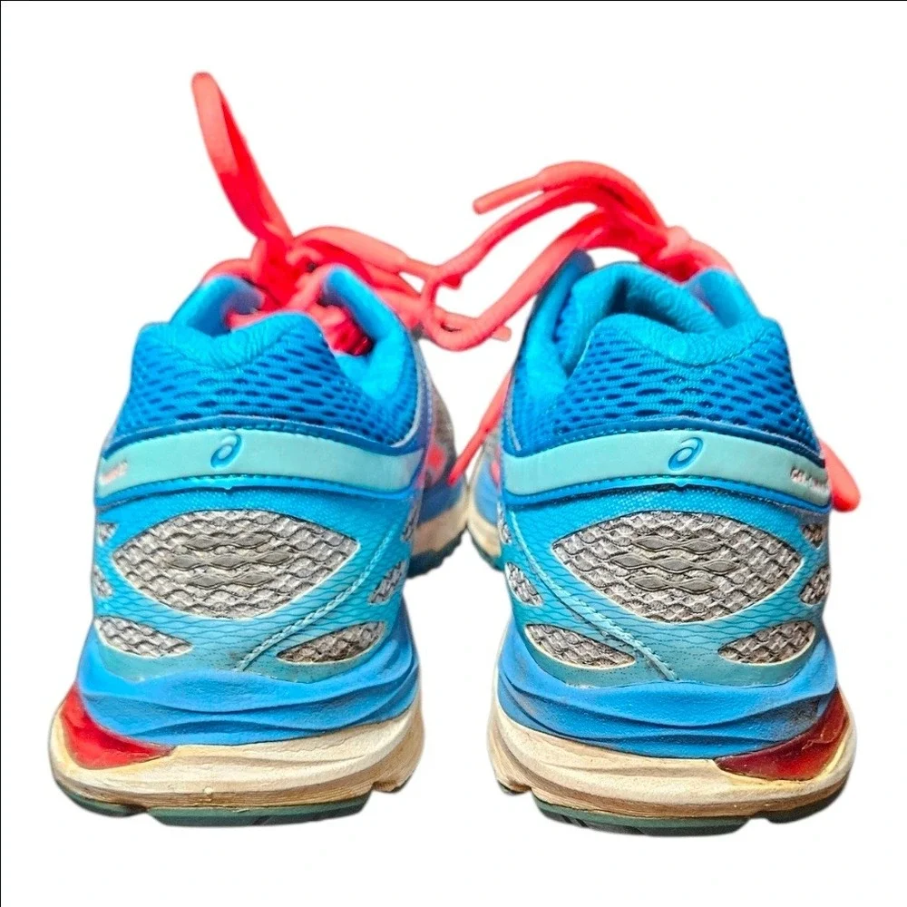 ASICS Gel-Cumulus 17 Womens Running Shoes Sneakers Blue Pink Silver 8.5 T5D8N